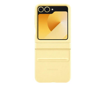 Etui do telefonów Samsung Vegan Case do Galaxy Z Flip6 żółty